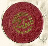 Rust. Gold hot stamp. Unicorns left.