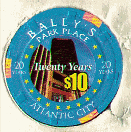 Bally's Park Place. 20 years. back