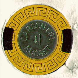Yellow. 2 black insets. Large key. metal center