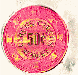 Pink. Gold hot stamp. Small $.50
