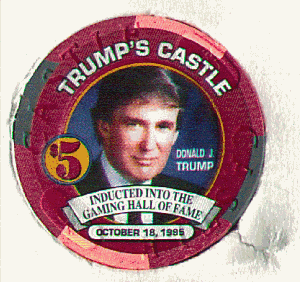 Trump inducted into Gaming hall of fame. Oct 18, 1995. front