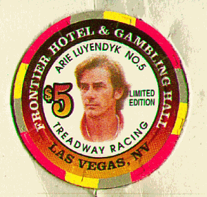 $5 Frontier. Treadway racing. Arie Luyendyk No. 5