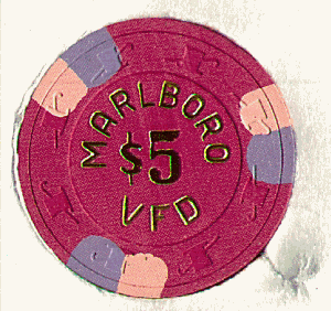 Red. 3 peach, purple insets. Gold hot stamp. H&C.