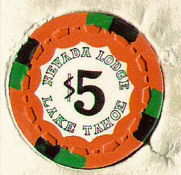 Orange. 4 black, green insets. Crown mold. Large black $5