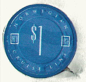 Norwegian Cruise Line. $1. Blue.