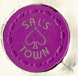 Purple. Gold hot stamp. small crown. front