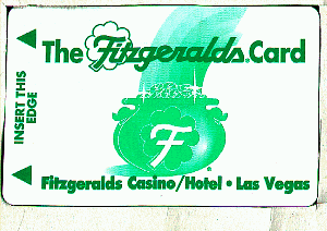 Fitzgeralds. White. Green lettering. Pot of gold.