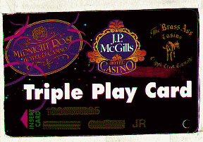 Black. Triple Play Card. Gold name/number.