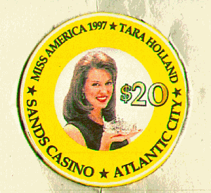 $20 Miss America. 1997. front. chipco.