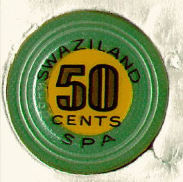 Silver. Gold 50 on yellow inlay. #4650