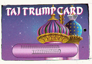Taj Trump Card. Purple domes