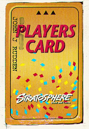 Players Card. Confetti.