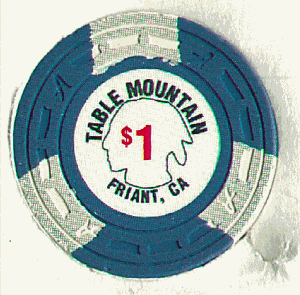 Table Mountain. $1. Blue. 3 white insets. Red $1. 