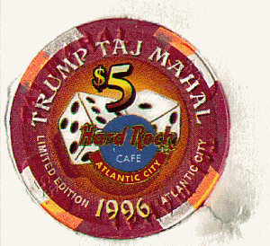 Hard Rock Cafe Grand Opening. Nov. 1996. back