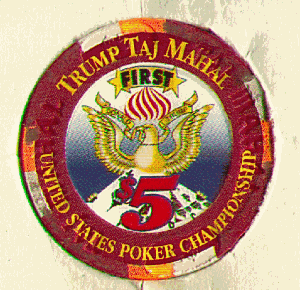 Taj Mahal 1st Poker. 1996. back