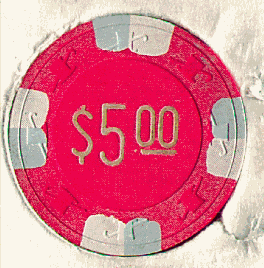 Red. 4 white, silver insets. Gold hot stamp. H&C.