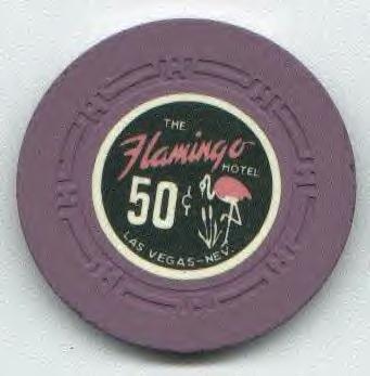 Purple. HCE mold. Pink Flamingo right of white $.50